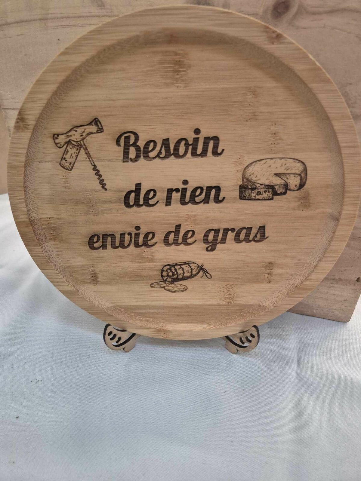 Planche à découper, planche apéritive : Envie de gras